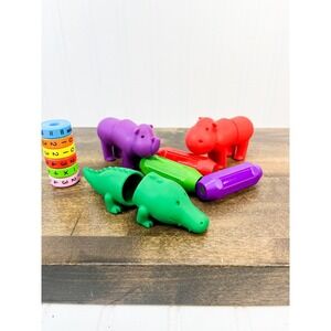 SMARTMAX My First Safari, Magnetic Discovery Play Set Hippo, Rhino, Alligator